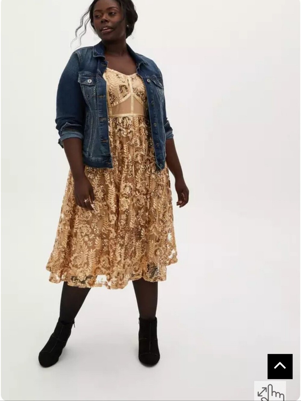 Torrid Gold Sequin Party Dress